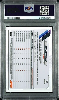 2021 Topps Chrome Formula 1 55 Max Verstappen Refractor PSA 9