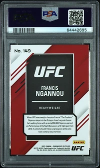 2021 Panini Chronicles Ufc 149 Francis Ngannou PSA 10