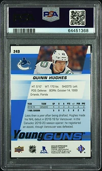 2019 Upper Deck 249 Quinn Hughes PSA