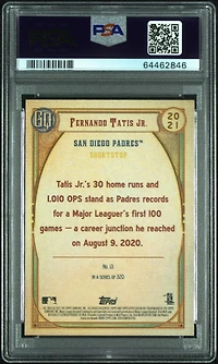 2021 Topps Gypsy Queen 13 Fernando Tatis Jr. Jackie Robinson Day PSA 10