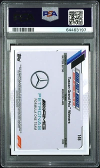 2021 Topps Chrome Formula 1 146 Lewis Hamilton Checker Flag Refractor PSA 10