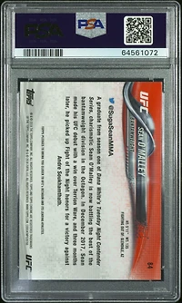 2018 Topps Ufc Chrome 84 Sean O'malley PSA 10