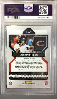 2021 Panini Prizm 334 Justin Fields PSA