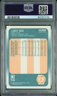 Fleer 9 Larry Bird PSA