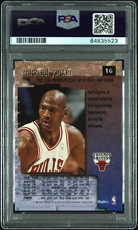 1996 Skybox Premium 16 Michael Jordan PSA 9