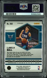 2020 Panini Mosaic 202 Lamelo Ball Reactive PSA 10