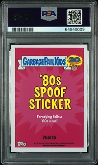 2015 Topps Garbage Pail Kids 30th Anniversary '80's Spoof 7b Jumpin' Jordan PSA 9