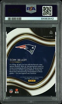 2020 Panini Select 301 Tom Brady PSA 9