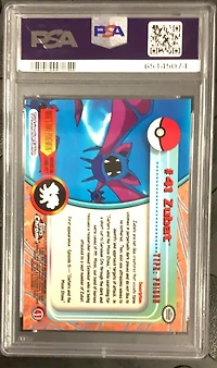 2000 Topps Chrome Pokemon T.v. 41 Zubat PSA 9