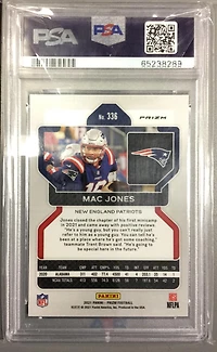 2021 Panini Prizm 336 Mac Jones Lazer Prizm PSA 10