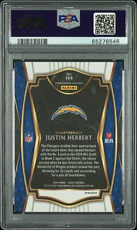 2020 Panini Select 144 Justin Herbert PSA