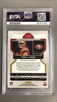 2021 Panini Prizm 333 Trey Lance PSA