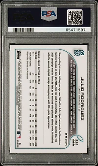2022 Topps 659 Julio Rodriguez Series 2-sp PSA