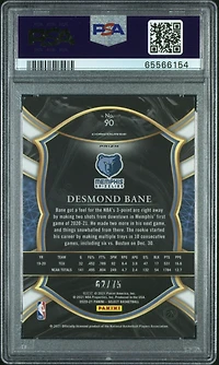 2020 Panini Select 90 Desmond Bane Neon Green Prizm PSA 9