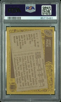 1986 Topps 161 Jerry Rice PSA 8