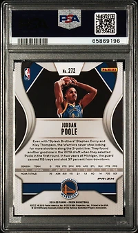 2019 Panini Prizm 272 Jordan Poole PSA 10
