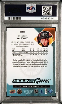 2017 Upper Deck 242 Charlie Mcavoy PSA 9
