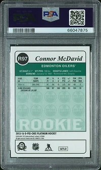 2015 O-pee-chee Platinum Retro R97 Connor Mcdavid PSA 9