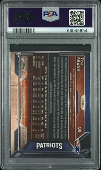 2015 Topps Chrome 50 Tom Brady Refractor PSA 9
