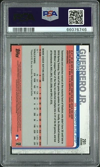 2019 Topps Chrome 201 Vladimir Guerrero Jr. Sepia Refractor PSA 10