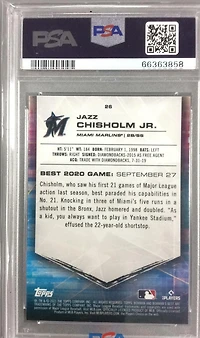 2021 Bowman's Best 26 Jazz Chisholm Jr. Atomic Refractor PSA 10