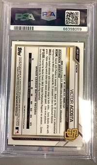 2021 Bowman Chrome Prospects Bcp151 Victor Acosta Refractor PSA 10