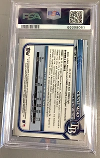 2022 Bowman Chrome Prospects Bcp10 Curtis Mead Purple Refractor PSA 10