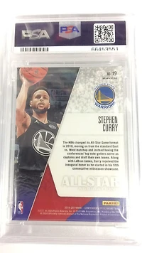 2019 Panini Contenders Optic All-star Aspirations 19 Stephen Curry PSA 10
