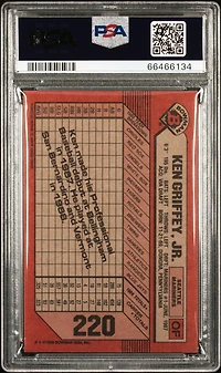 1989 Bowman 220 Ken Griffey Jr. PSA 9