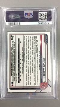2021 Bowman Chrome Mega Box Autographs Jw Jordan Walker PSA 10