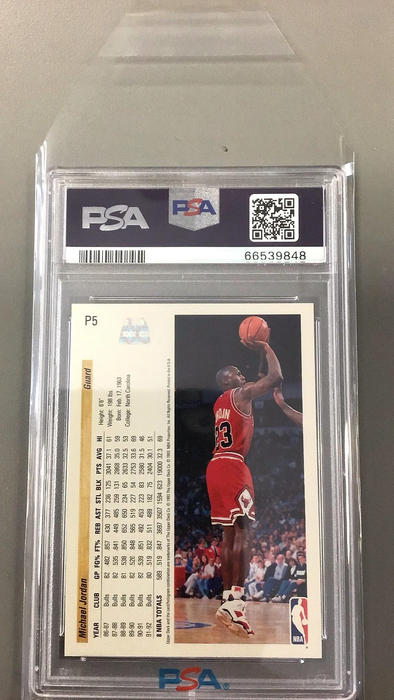 1992 Upper Deck Mcdonald's P5 Michael Jordan PSA