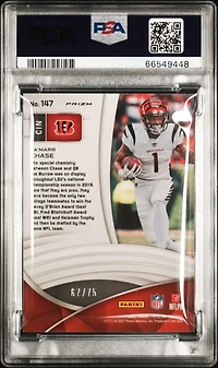 2021 Panini Spectra 147 Ja'marr Chase Hyper PSA 10