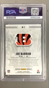 2020 Panini Illusions 5 Joe Burrow PSA
