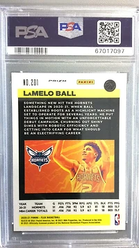 2020 Panini Flux 201 Lamelo Ball PSA 10