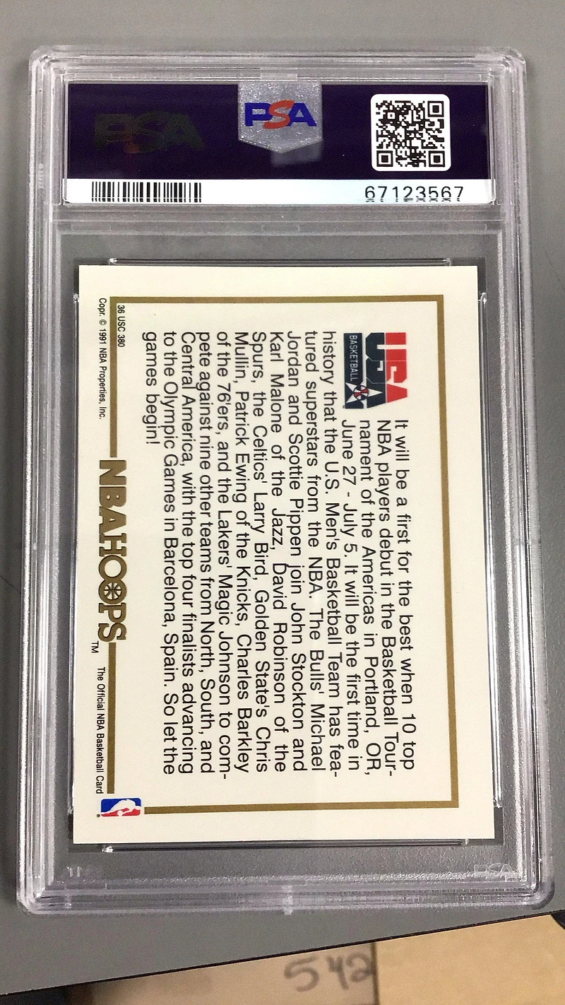 1991 Hoops null Team Usa PSA 9