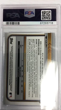 2022 Bowman Sapphire Edition Chrome Prospects Bcp79 Jackson Chourio PSA