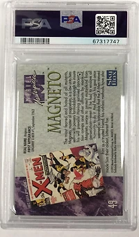 1992 Marvel Masterpieces 49 Magneto PSA 9