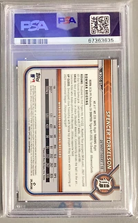 2022 Bowman Chrome Nscc Wrapper Redemption St Spencer Torkelson PSA 9