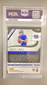 2019 Panini Prizm 302 Daniel Jones Disco Prizm PSA 10