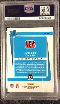 2021 Panini Donruss Optic 207 Ja'marr Chase PSA