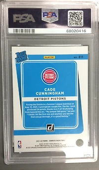 2021 Panini Donruss 211 Cade Cunningham Choice PSA 10