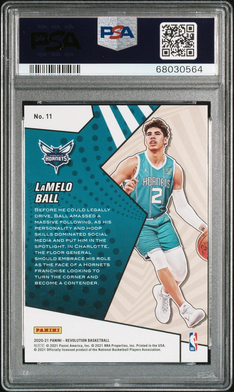 2020 Panini Revolution Rookie Revolution 11 Lamelo Ball PSA 10