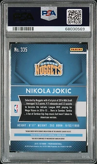 2015 Panini Prizm 335 Nikola Jokic PSA 9