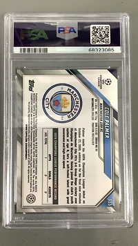 2021-2022 Topps Chrome Sapphire Edition Uefa Champions League 135 Cole Palmer PSA 10
