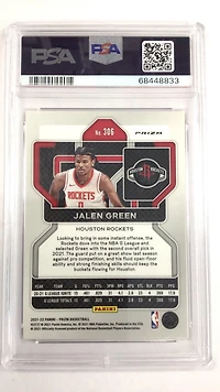 2021 Panini Prizm 306 Jalen Green Pink Ice PSA 9