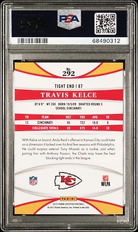 2013 Panini Certified 292 Travis Kelce Mirror Emerald PSA 10