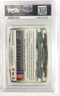 2014 Topps Chrome 83 Aaron Rodgers White Jersey-refractor PSA 9