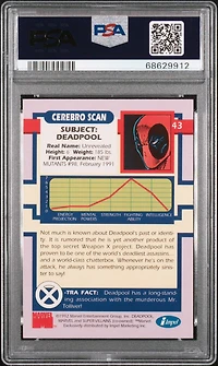 1992 Impel X-men Series 1 43 Deadpool PSA 10