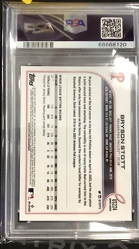 2022 Topps Update Us224 Bryson Stott Sp PSA 10