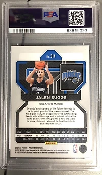 2021 Panini Prizm 314 Jalen Suggs PSA 10